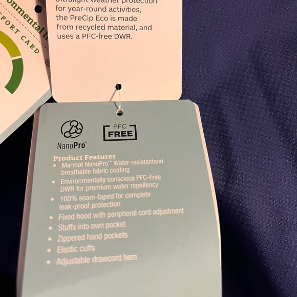 Marmot precip anorak eco pullover hooded jacket - Picture 4 of 6